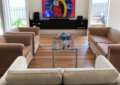 T&R Digital Antenna Installations - Gallery High Definition TV on the Wall in Wide Room
